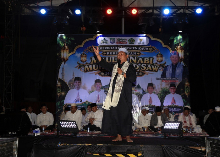 Pukau Warga Kaur, M Arpan Sakban : Jangan Hanya Memperingati Kelahiran Nabi Muhamad SAW 