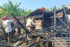 BREAKING NEWS!! Dapur Rumah Mantan Kades Linau Terbakar, Diduga Ini Penyebabnya! 