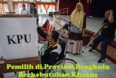 8.563 Pemilih di Provinsi Bengkulu Berkebutuhan Khusus, Berikut Rinciannya