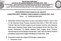 KPID Bengkulu Buka Pendaftaran Calon Anggota 2025-2028, Berikut Syarat dan Tahapannya