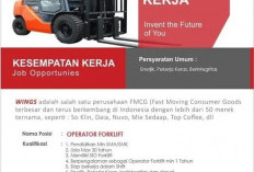 Tertarik Langsung Lamar: PT Bengkulu Distribusindoraya Buka Loker untuk Posisi Operator Forklift