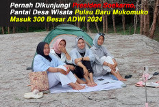 Pernah Dikunjungi Presiden Soekarno, Pantai Desa Wisata Pulau Baru Mukomuko Masuk 300 Besar ADWI 2024