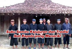 Suku Samin di Kenal Jujur, Kepala Diikat Pakai Kain