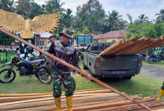 Matangkan Pembukaan, Satgas TMMD ke-124 Kodim 0408 BS/K Bongkar Material Kayu