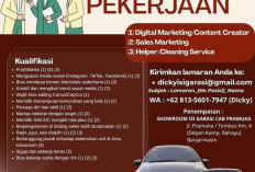 Daftar Sebelum Berakhir: Lowongan Pekerjaan CV. Garasi Sekawan Mobilindo Buka 3 Posisi