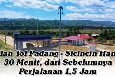 Jalan Tol Padang - Sicincin Hanya 30 Menit, dari Sebelumnya Perjalanan 1,5 Jam