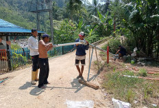 Satu Unit Lampu Jalan Muara Dua Sudah Dipasang