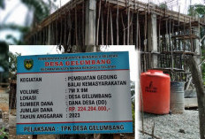 Inspektorat Temukan Kerugian Negara di Bangunan   Gedung Desa Gelumbang, Segini Jumlahnya