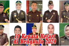 10 Kepala Kejari di Kajati Bengkulu 2024 Lima Perempuan dan 5 Laki  laki, Ini Nama - Namanya 