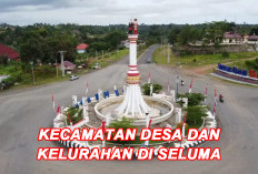 Inilah Daftar 14 Kecamatan, 180 Desa dan 22 Kelurahan di Kabupaten Seluma Provinsi Bengkulu