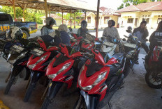 Polsek Maje Terima 9 Titipan Sepeda Motor Selama Libur Lebaran
