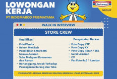 Dibutuhkan 200 Calon Store Crew untuk Bekerja di PT Indomarco Prismatama Cabang Bengkulu, Daftar di Sini