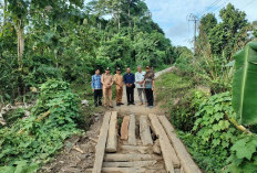 Jembatan Penghubung Dua Desa Rusak Parah, Kades Laporkan ke DPRD, Kapan Perbaikannya?