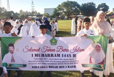 Ratusan Pelajar Madrasah Ikuti Pawai Akbar Sambut 1 Muharram 1448 H