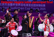8 Negara Lolos Perempat Final Piala Sudirman  Cup 2025,  Simak di Sini Daftar Lengkapnya