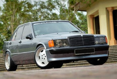 Mercedes-Benz 190E (W201)  Mobil Anak Muda Buat Kebutan,  Lampu Depan Mengotak dan Tampan