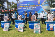 Rokok Ilegal di Bengkulu Dimusnahkan   KPPBC, Simak Jumlahnya dan Nilainya di Sini