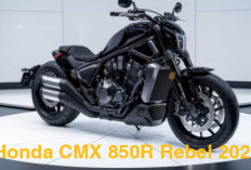 Honda CMX 850R Rebel 2025 Motor dengan Bodi Kokoh  dan Gagah, Gaya Klasik Mesin Besar dan Fitur Canggih