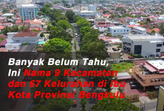 Banyak Belum Tahu, Ini Nama 9 Kecamatan dan 67 Kelurahan di Ibu Kota Provinsi Bengkulu