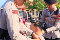Kado HUT Bhayangkara, 28 Anggota Polres Kaur Naik Pangkat