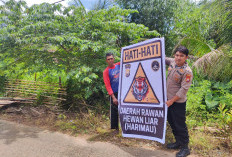 Jalan Rawan Binatang Buas, Polsek Muara Sahung Ambil Langkah Ini