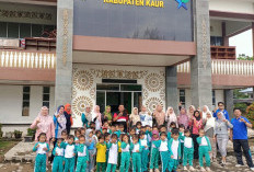 Kadis Perpustakaan Kaur Terima Kunjungan TK Terpadu Taman Bhineka, Begini Tujuan Utamanya!