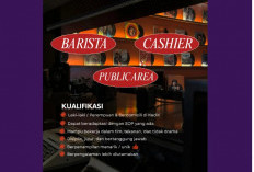 Lowongan Kerja Khusus Laki-laki Jadi Barista, Penempatan di Sukabumi, Cek Kualifikasi Lengkapnya