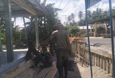 Satgas TMMD ke-124 Kodim 0408/BS Gotong Royong Rehab Masjid