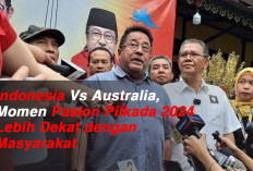 Indonesia Vs Australia, Momen Paslon Pilkada 2024 Lebih Dekat dengan Masyarakat 