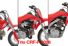 Honda Lanjutkan Produksi Trio CRF-F 2026, dari Anak-Anak Hingga Petualang Sejati