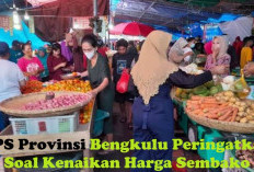 BPS Bengkulu Berikan Warning! Win Rizal: 'Ada Potensi Kenaikan Harga Sembako'