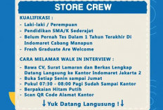 Lowongan Kerja Indomaret Cabang Jakarta 2, Pria/Wanita Bisa Daftar, Berkas Bisa Langsung Antar ke Alamat Ini