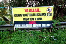 Kesal Ulah Masyarakat Buang Sampah Sembarangan, DLHK BS Pasang Spanduk Bertuliskan Doa Kutukan