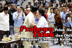 Prabowo Peluk Haru Titiek dan Didit, Warganet: 