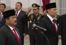 Hadi Tjahjanto dan AHY Resmi Dilantik Presiden Joko Widodo sebagai Menko Polhukam serta Menteri ATR/Kepala BPN