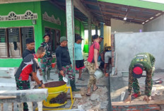 Gerak Cepat, Rehab Masjid oleh Anggota Satgas TMMD ke-124 Kodim 0408/BS Hampir Rampung
