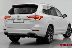 Toyota XC90 SUV Premium Warna Putih dan Stlish, Lampu LED yang Ramping