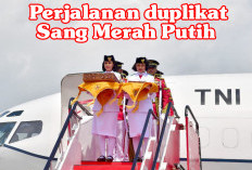 Dari Jakarta Menuju IKN, Inilah Perjalanan Duplikat Sang Merah Putih, Disambut Lautan Manusia 