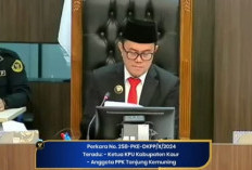 BREAKING NEWS! Terbukti Bersalah, Ketua KPU Kaur Diberhentikan dari Jabatan 