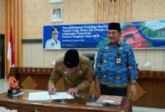 43 Pejabat Pemprov Tandatangani Perjanjian Kinerja Tahun 2025, Lima Absen, Ini Pesan Plt Gubernur