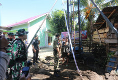 Kasiter Rem 041/GamasTinjau Langsung Pembuatan Sumur Bor TMMD ke-124 Kodim 0408/BS