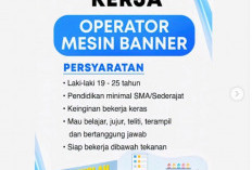 Lowongan Kerja di Bengkulu Posisi Operator Mesin Banner dan Desain Grafis
