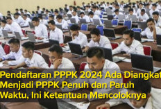 Pendaftaran PPPK 2024 Ada Diangkat Menjadi PPPK   Penuh dan Paruh Waktu, Ini Ketentuan Mencoloknya