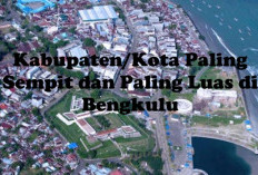 Kabupaten/Kota Paling Sempit dan Paling Luas di Bengkulu, Ada yang Cuma 152,481 Km Persegi