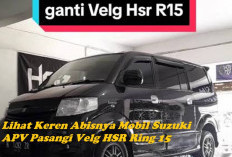 Auranya Keluar Total! Lihat Keren Abisnya Mobil Suzuki APV Pasangi Velg HSR Ring 15