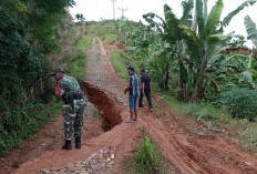 Jalan Amblas Ganggu Aktivitas di Desa Pasar  Jumat, Simak Penjelasan Lengkap Babinsa 