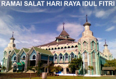 Bikin Takjub! Inilah Masjid yang  Ramai Salat Hari Raya Idul Fitri