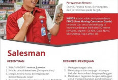 PT Wings Group Bengkulu Buka Lowongan untuk Posisi Salesmen, SMA/SMK, D3 hingga S1 Bisa Melamar