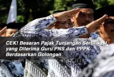 CEK! Besaran Pajak Tunjangan Sertifikasi yang Diterima Guru PNS dan PPPK Berdasarkan Golongan