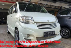 PENTING! 4 Hal yang Perlu Diperiksa Sebelum Membeli Suzuki APV Bekas